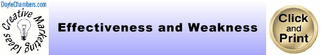 Effectiveness And Weakness